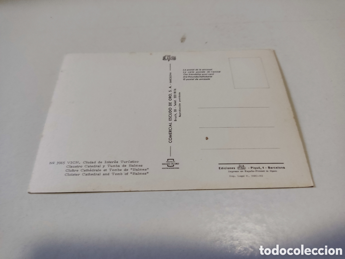 Postales: Postal Vich catedral claustro - Foto 2