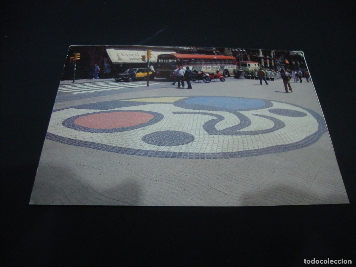 Postales: POSTAL BARCELONA SIN CIRCULAR MIRO LAS RAMBLAS - Foto 1