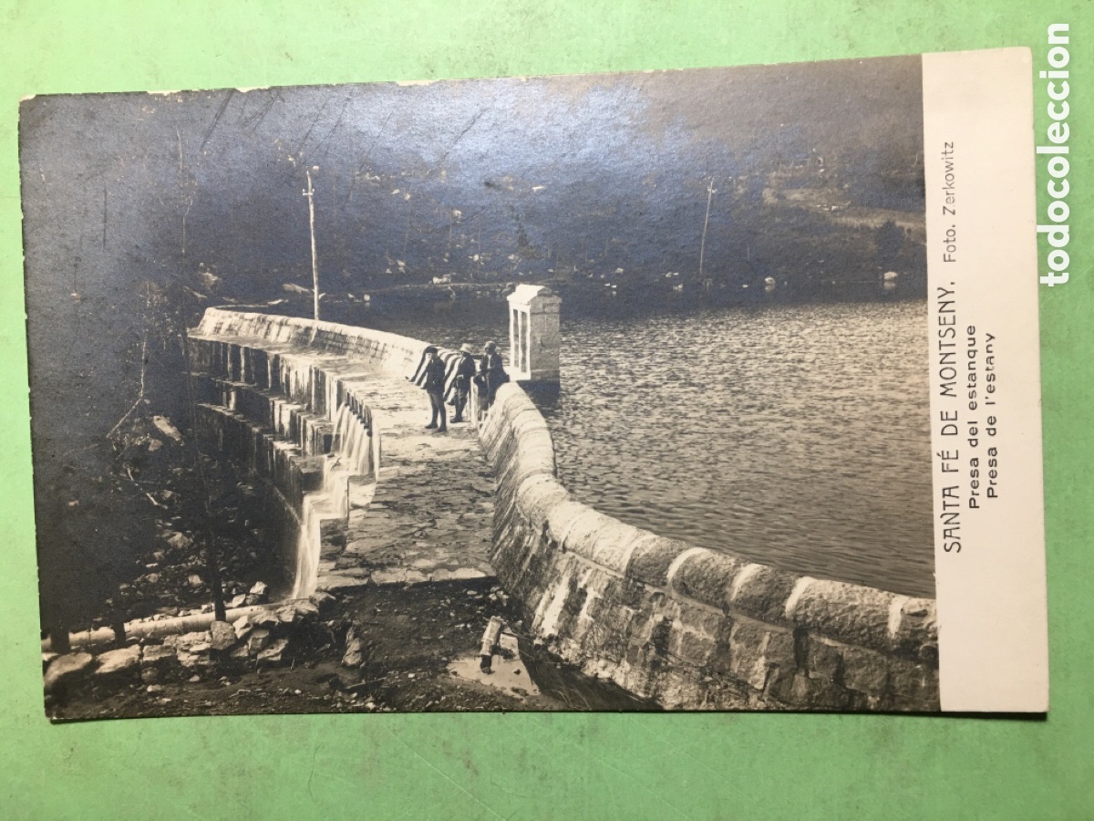 Postales: ANTIGUA MADE IN GERMANY B/N S/C SANTA FE DE MONTSENY PRESA ESTANY ZERKOWITZ R1461