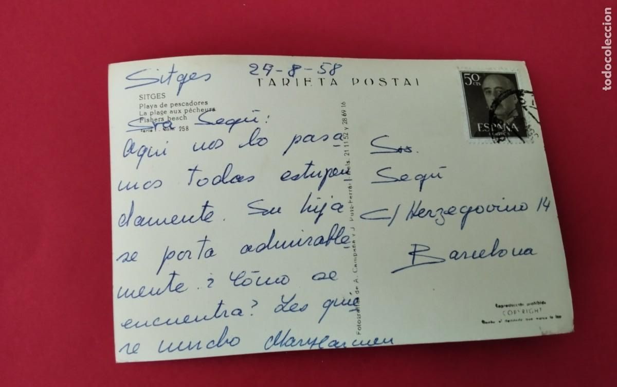 Postales: SITGES , POSTAL ANTIGUA , BLANCO Y NEGRO - Foto 3