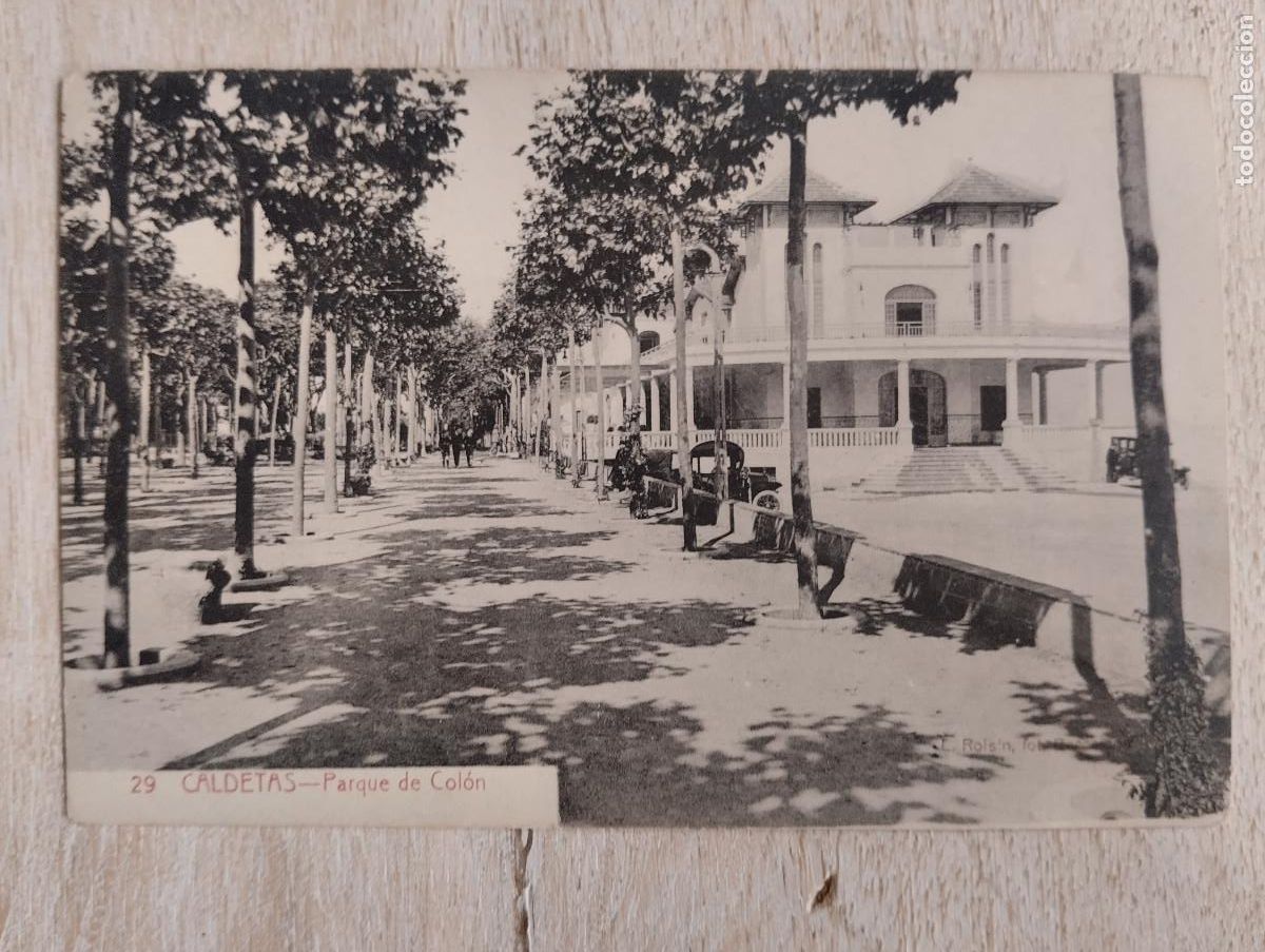 Postales: PE - CALDETAS PARQUE DE COLON. - Foto 1