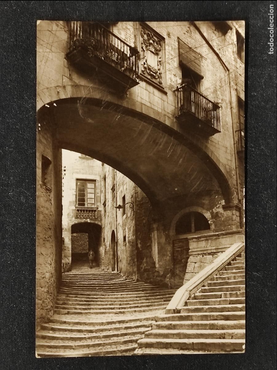 Postales: POSTAL - GIRONA - PUJADA DE STO. DOMINGO - - Foto 1