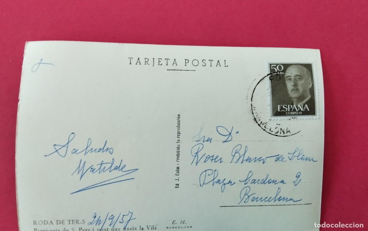 Postales: RODA DE TER , POSTAL ANTIGUA , BLANCO Y NEGRO , - Foto 3