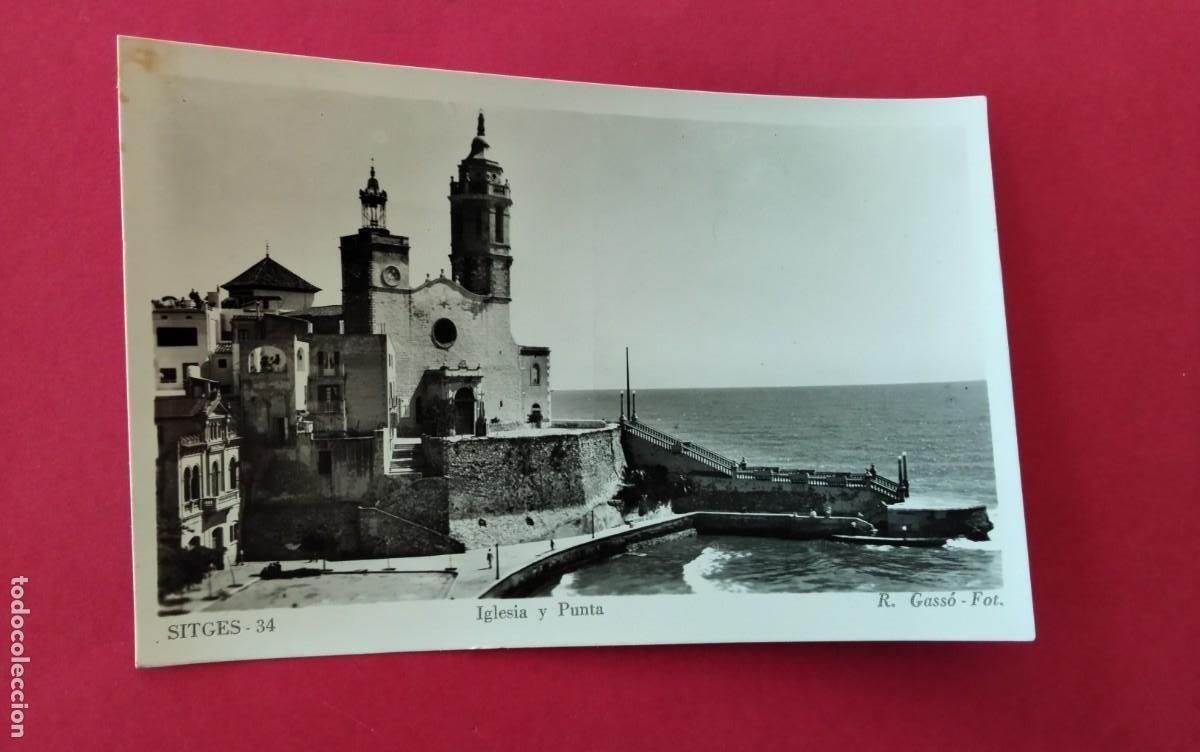 Postales: SITGES , POSTAL ANTIGUA , BLANCO Y NEGRO , - Foto 2