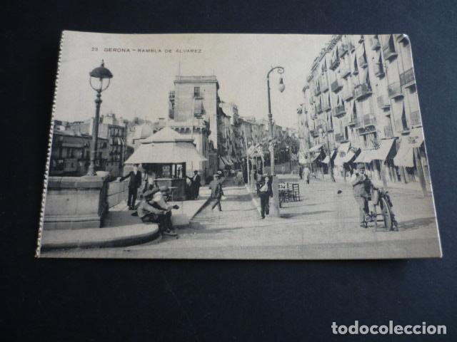 Postales: GERONA RAMBLA DE ALVAREZ - Foto 1