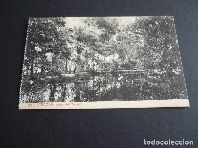 Postales: TORTOSA TARRAGONA LAGO DEL PARQUE - Foto 1