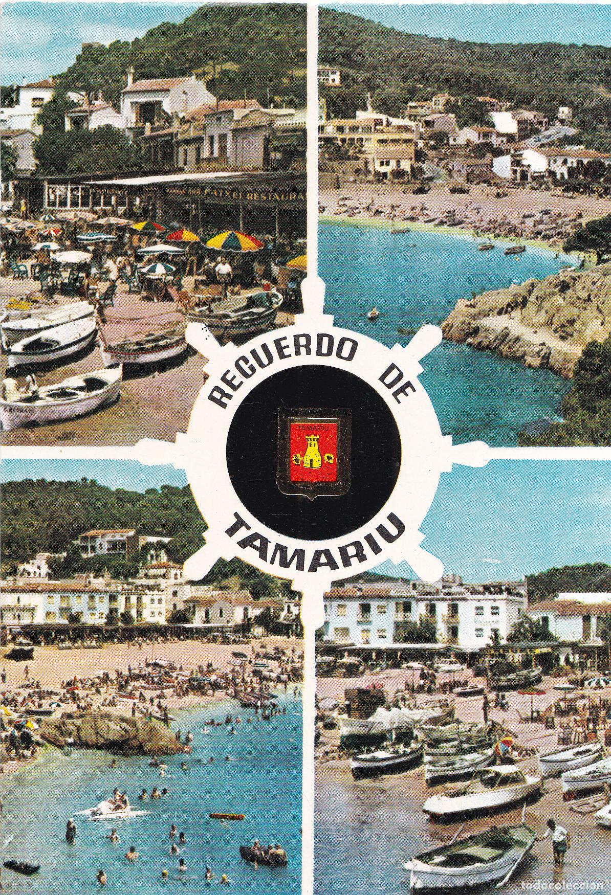 Cartes Postales: TAMARIU (COSTA BRAVA) VISTAS PARCIALES DE LA PLAYA &ndash; SOBERANAS N&ordm;1281 &ndash; S/C
