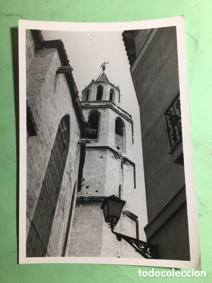 Postales: ANTIGUA B/N S/C VILAFRANCA DEL PENED&Egrave;S TORRE IGLESIA Y ANTIGUO FAROL - R1533