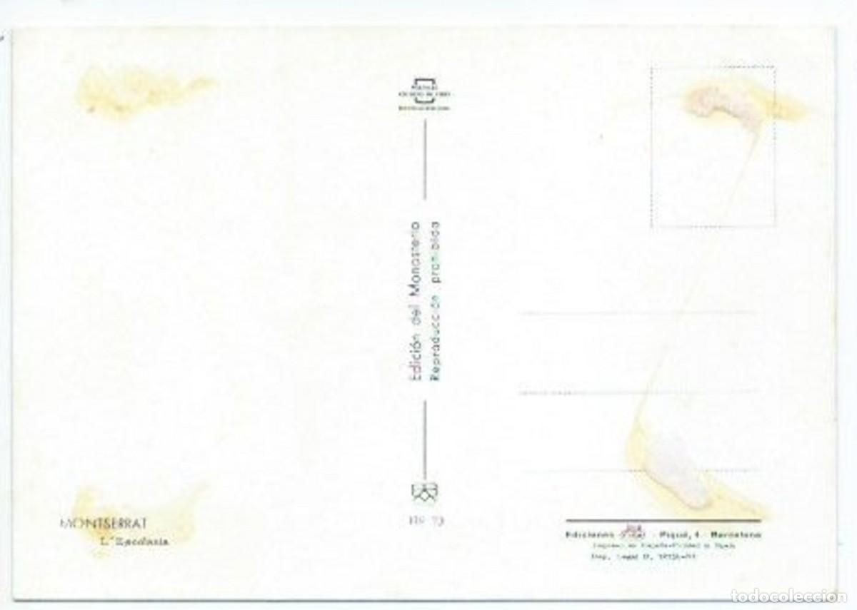 Postales: L&acute;ESCOLANIA.- MONTSERRAT - Foto 2