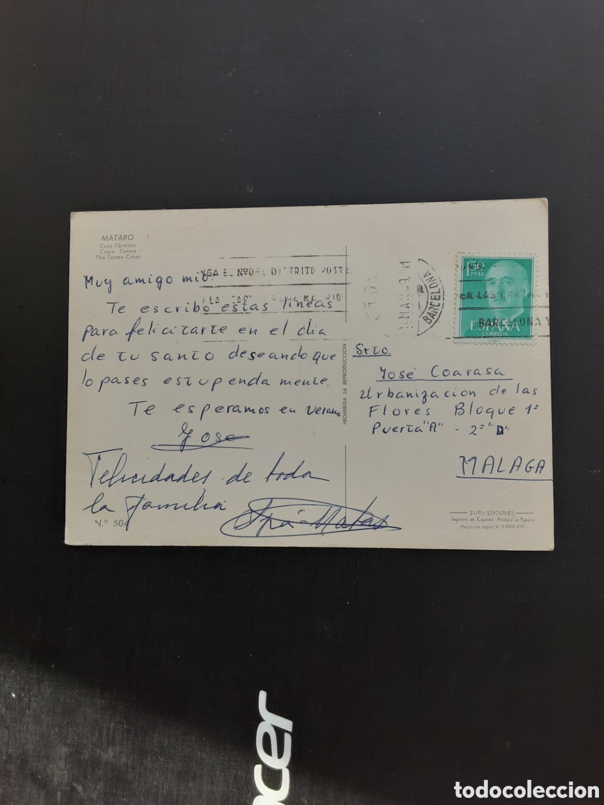 Postales: Mataro. Cruz T&eacute;rmino - Foto 2