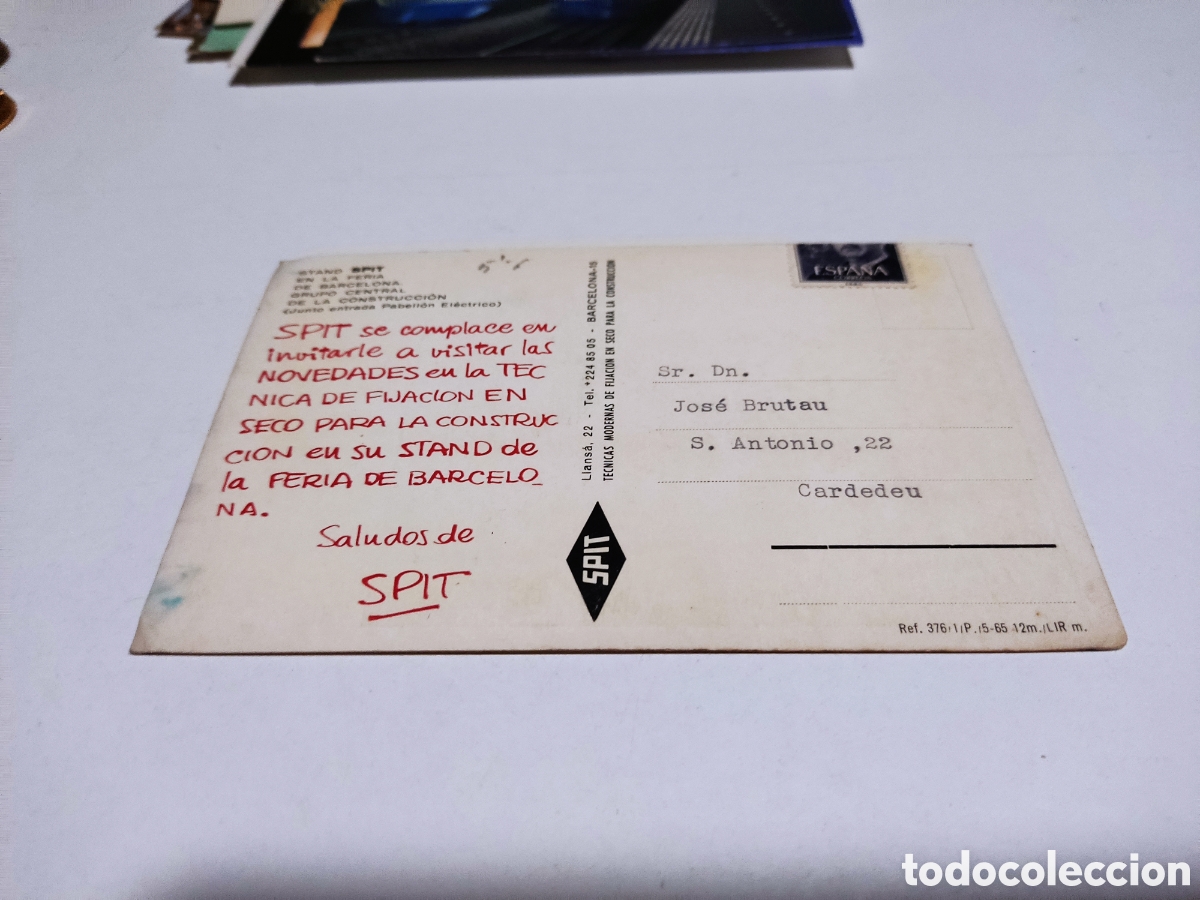 Postales: Postal stand SPIT feria de Barcelona - Foto 2
