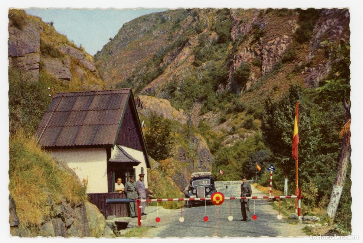 Postais: m10213 Vall D'Aran Puesto Fronterizo En Pont Del Rei Garrabella N&ordm;5050 sc automovil policia