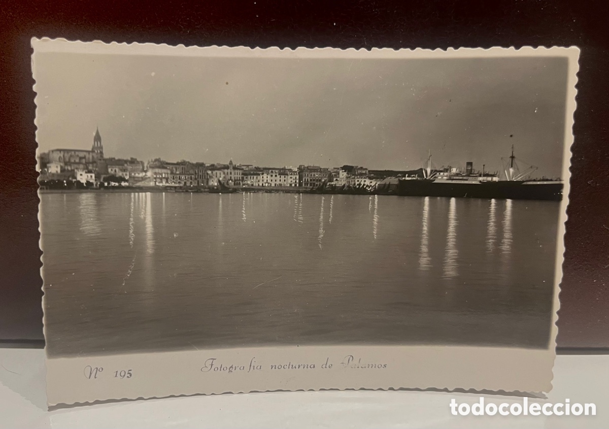 Postcards: POSTAL. FOTOGRAF&Iacute;A NOCTURNA DE PALAMOS. N&ordm;195 FOT PUIGNAU