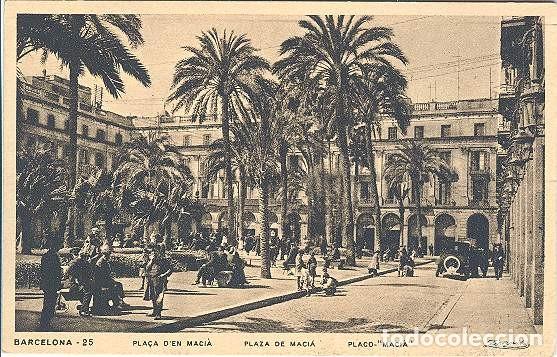Postales: Barcelona - Plaza de Maci&aacute; - Foto 1