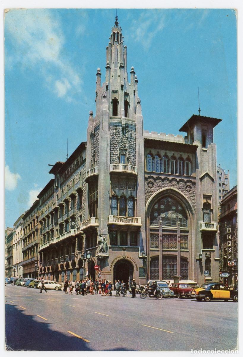 Postales: m10244 Barcelona Oficinas Centrales De La Caja De Pensiones 1966 Casamajo sc