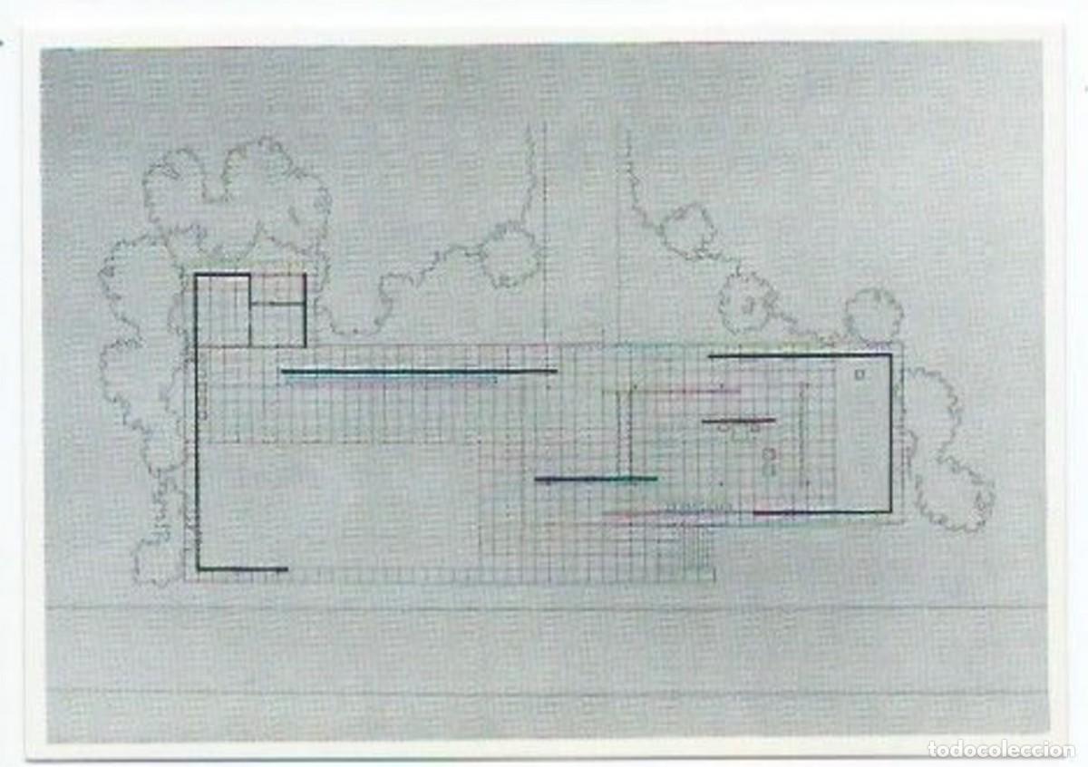Postcards: FUNDACIO PUBLICA DEL PAVELLO ALEMANY DE BARCELONA DE MIES VAN DER ROHE.- RECONSTRUCCIO DE LA PLANTA