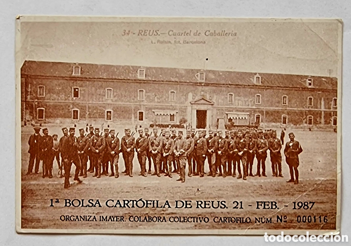 Postais: REUS - POSTALES - IMAYER 1a Bolsa Cart&oacute;fila de Reus. 21 Febrer 1987