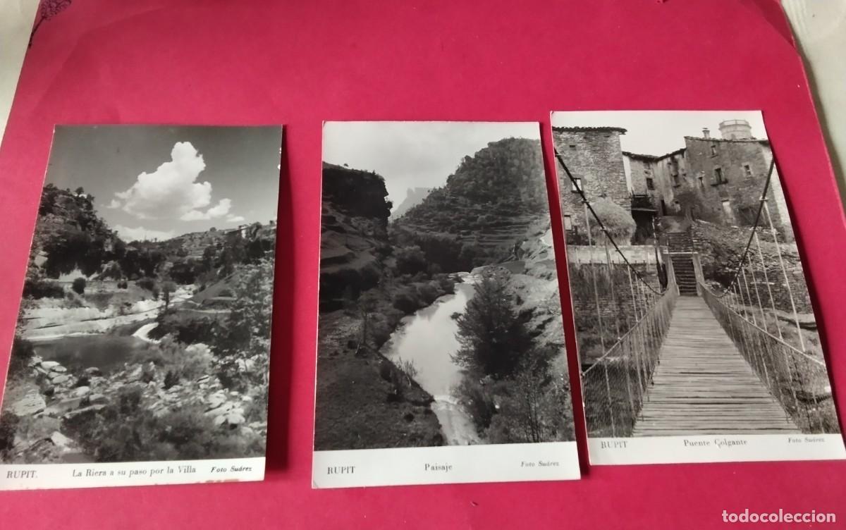 Postales: RUPIT 3 POSTALES ANTIGUAS , BLANCO Y NEGRO - Foto 2