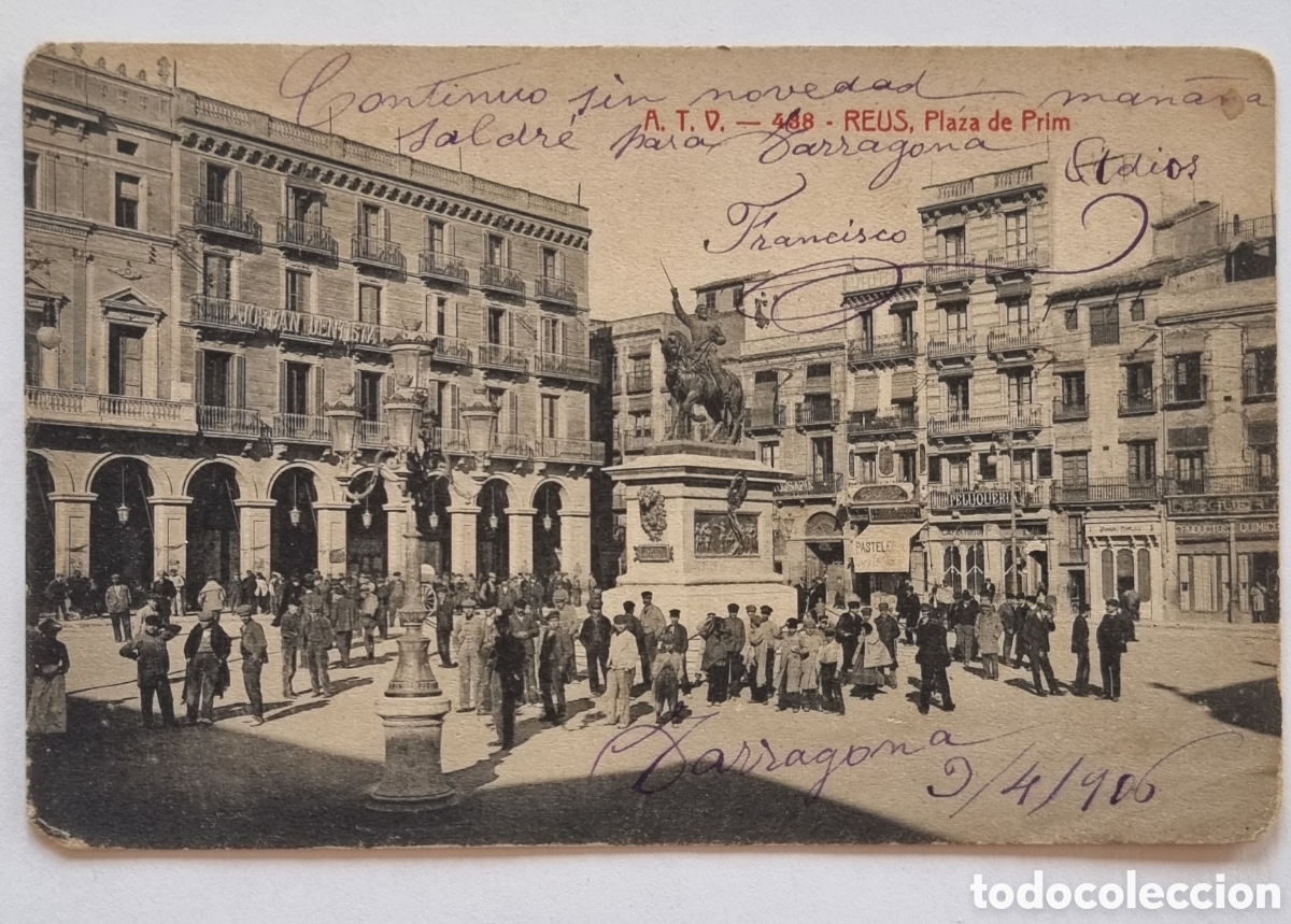 Postales: REUS - POSTALES - Plaza de Prim - Foto 1
