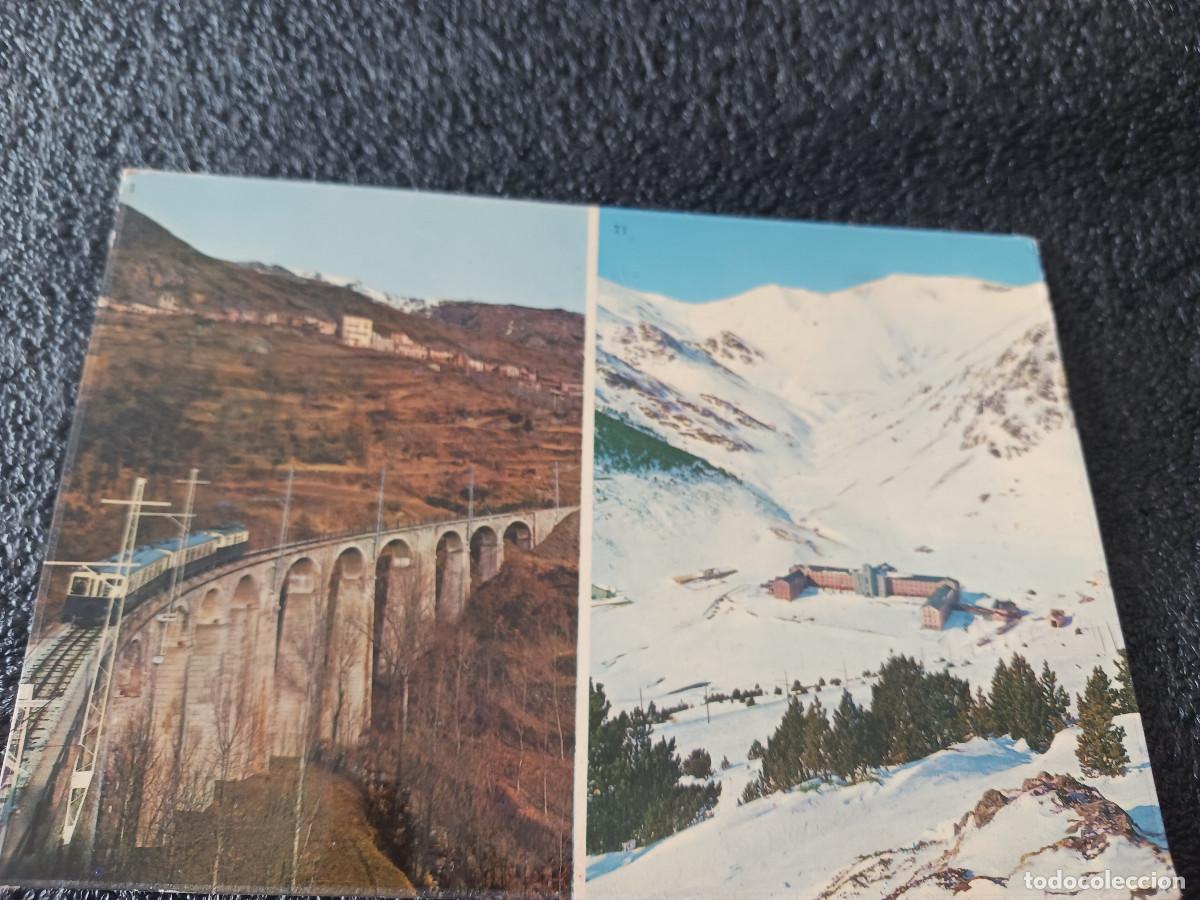 Postcards: 4 nuria, estacion invernal, vista del santuario, ed. sicilia, circulada