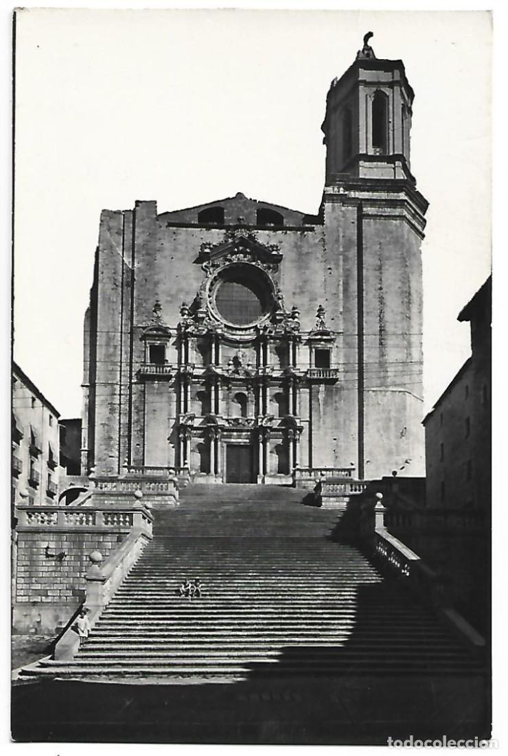 Postales: ESCALINATAS DE LA CATEDRAL.- GIRONA / CATALUNYA - Foto 1
