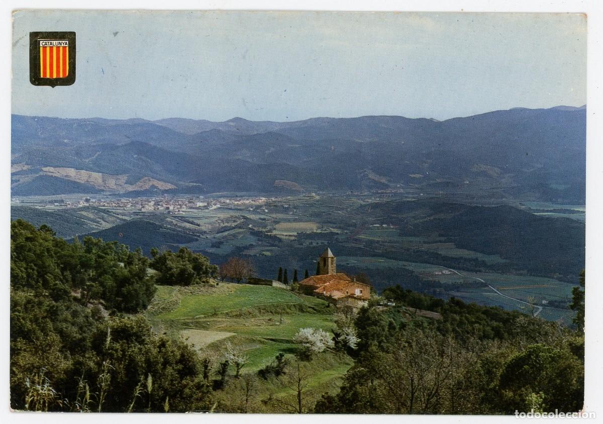 Cartoline: m10318 Fogars De Monclus Vista General Al Fondo San Celoni Y Montnegre 1968 Escudo De Oro n&ordm;4007 cir