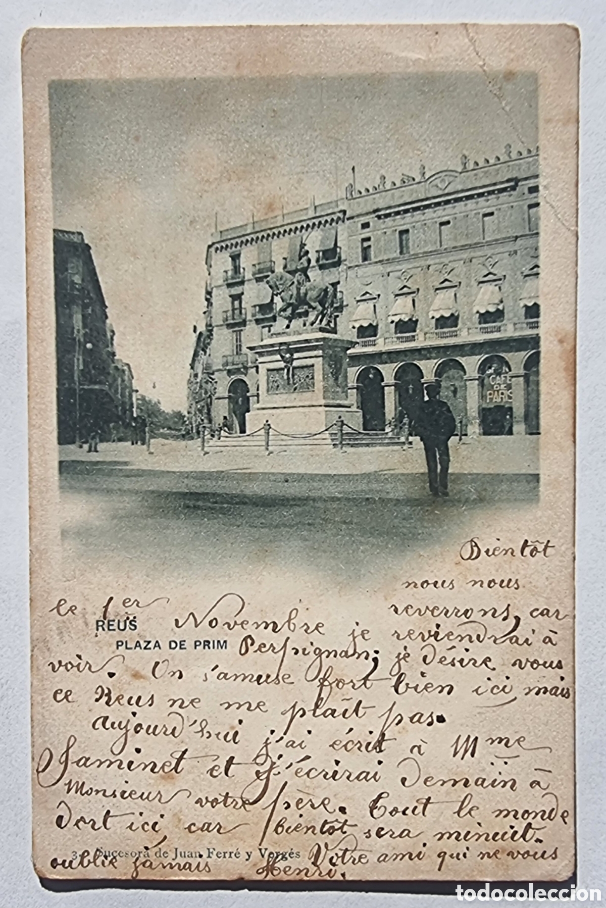 Postales: REUS - POSTALES - Plaza de Prim - Foto 1