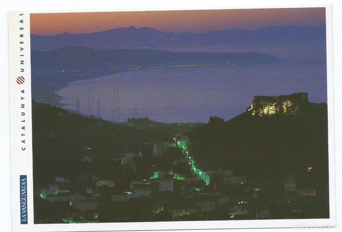 Postales: VISTA NOCTURNA DESDE CAP DE BEGUR, COSTA BRAVA.- SERIE CATALUNYA UNIVERSAL DE LA VANGUARDIA