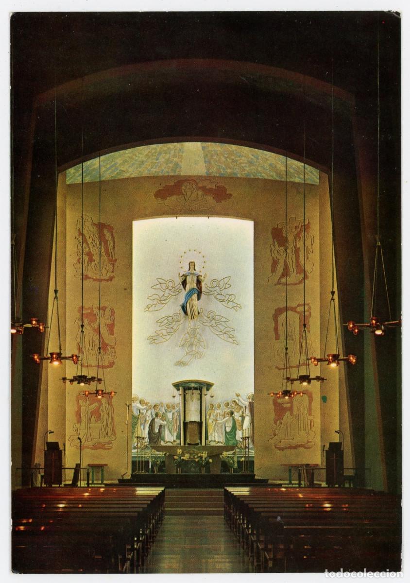 Cartes Postales: m10451 santa maria d'olo interior de la nova esglesia parroquial 1969 bergas n&ordm;2 sc