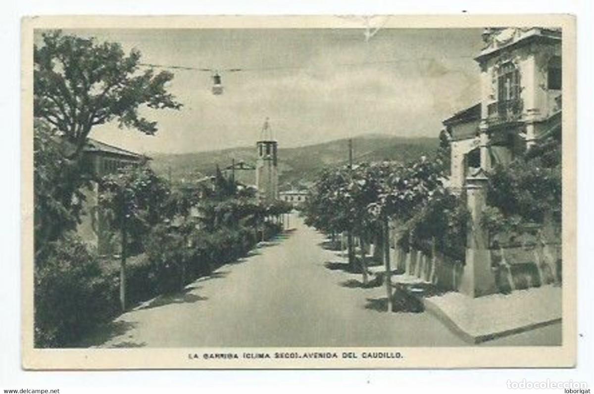 Postales: AVENIDA DEL CAUDILLO.- LA GARRIGA / BARCELONA - Foto 1