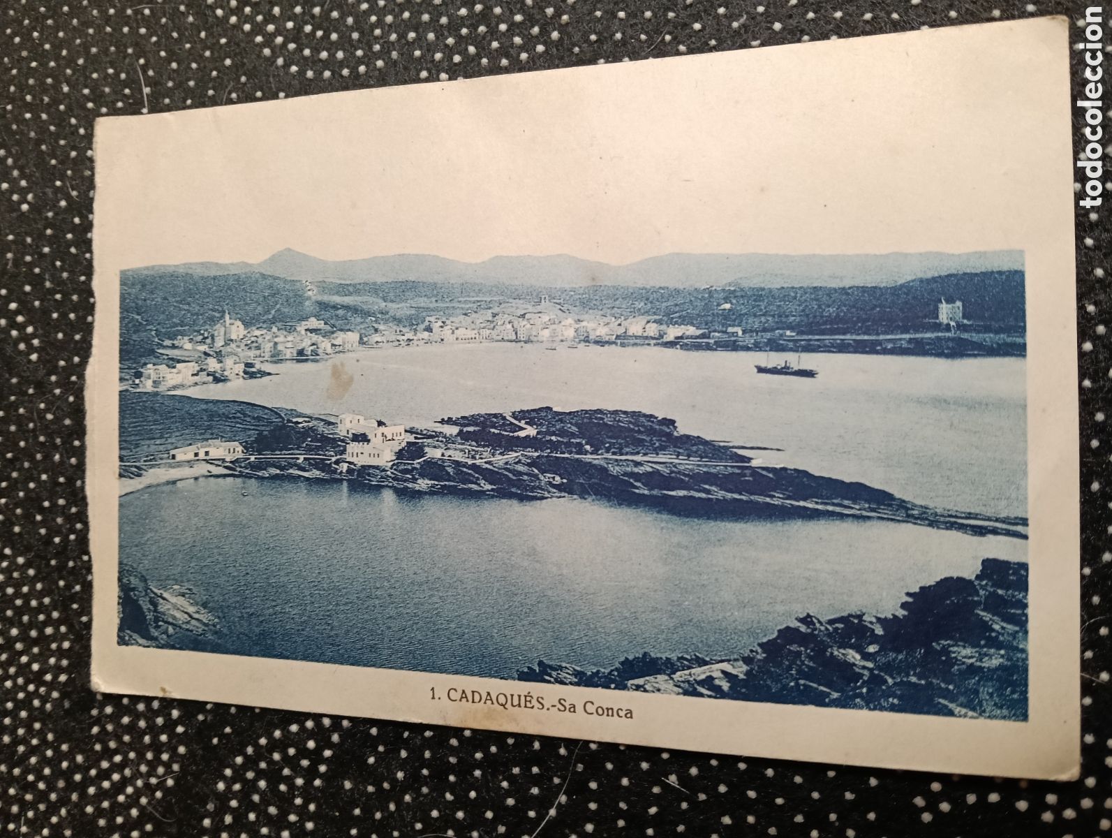 Postales: Antigua postal de Cadaqu&eacute;s La Conca escrita - Foto 1