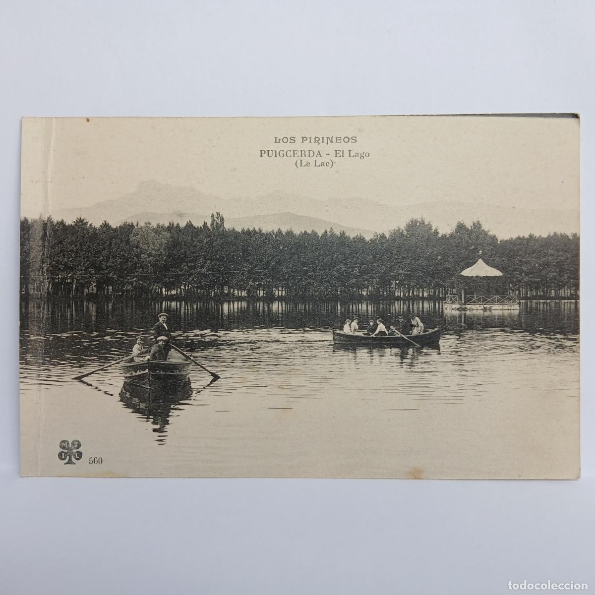 Postales: Puigcerd&agrave;. Edition de la marque &clubs;. El Lago. Postal animada. - Foto 1