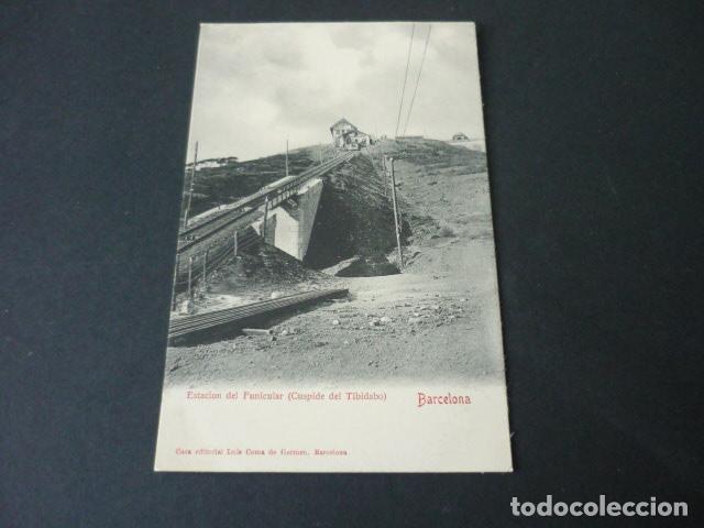 Postales: BARCELONA ESTACION DEL FUNICULAR CUSPIDE DEL TIBIDANO - Foto 1