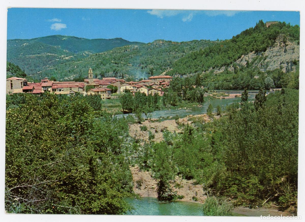 Postcards: m10573 montesquiu panoramica y rio ter 1971 vista crom n&ordm;4 circulada