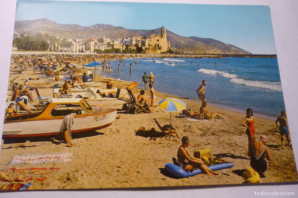 Postales: postal sitges parcial playa - Foto 1