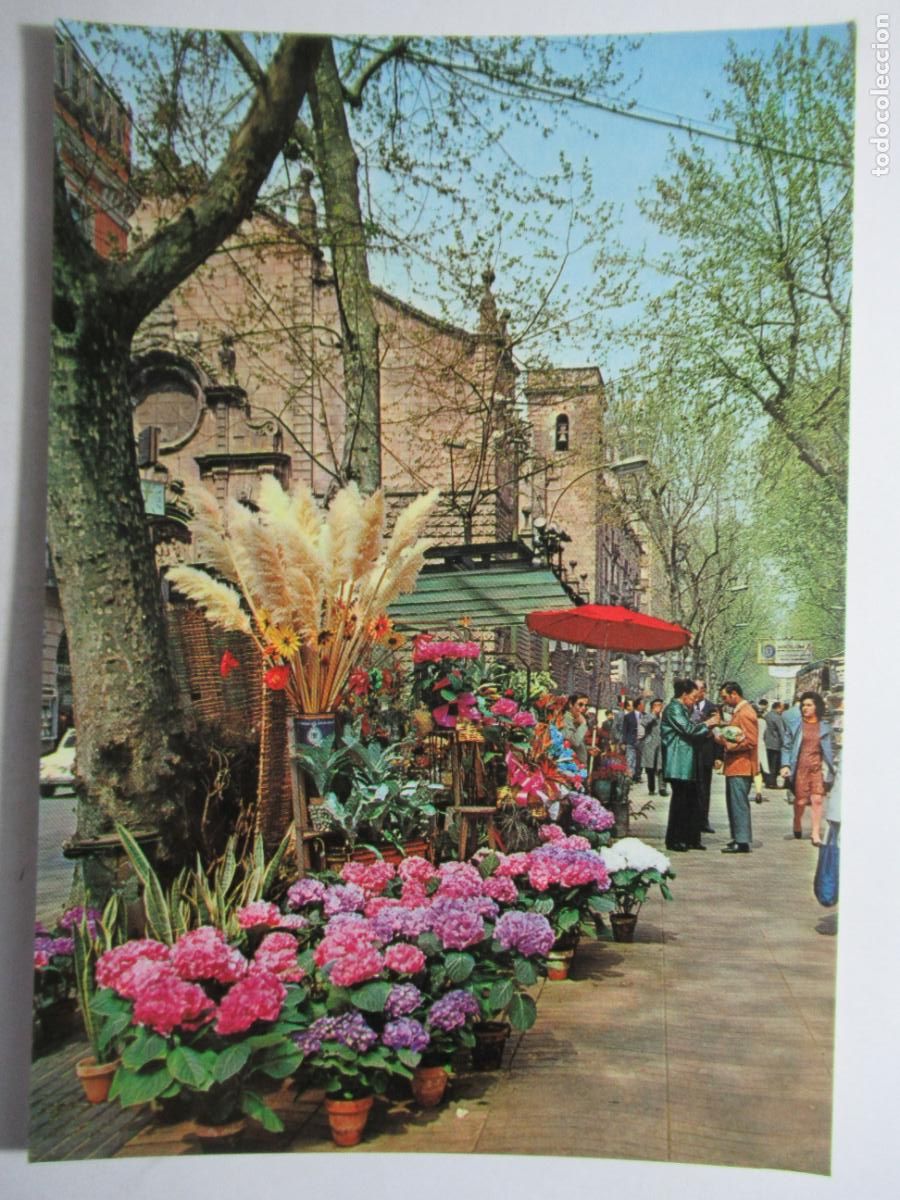 Postales: Barcelona - Rambla de las Flores - Foto 1