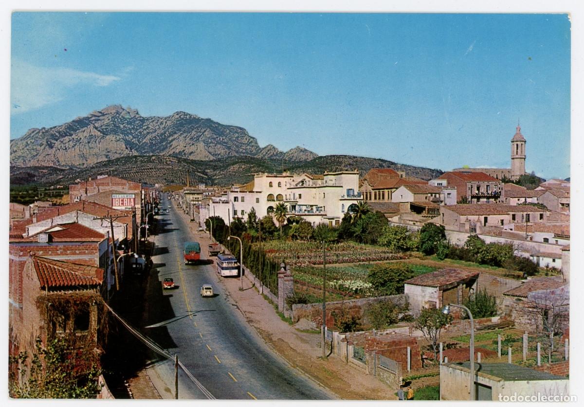 Postais: m10601 Esparraguera Carretera General Y Montserrat Al Fondo 1965 Zerkowitz N&ordm;2 sc
