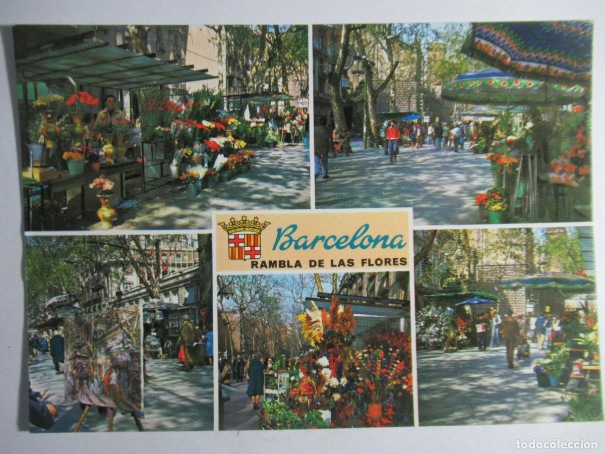 Postales: Barcelona - Rambla de las Flores - Foto 1
