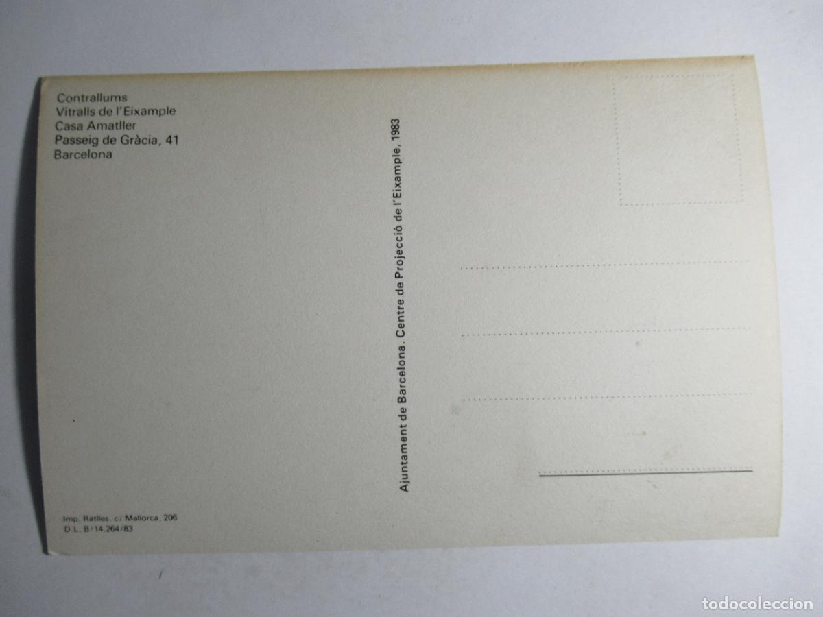 Postales: Barcelona - Vitralls de lEixample. Casa Ametller - Foto 2