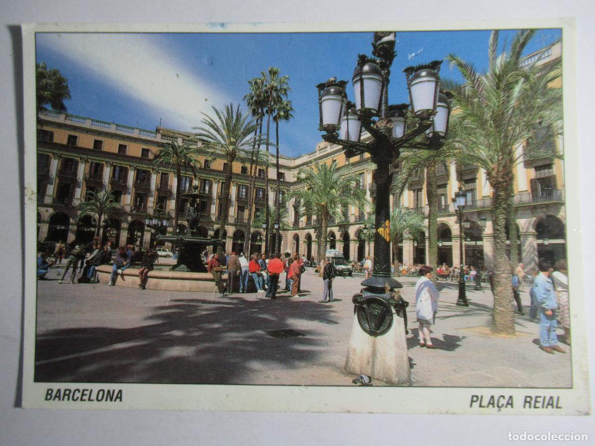 Postales: Barcelona - Pla&ccedil;a Reial - Foto 1