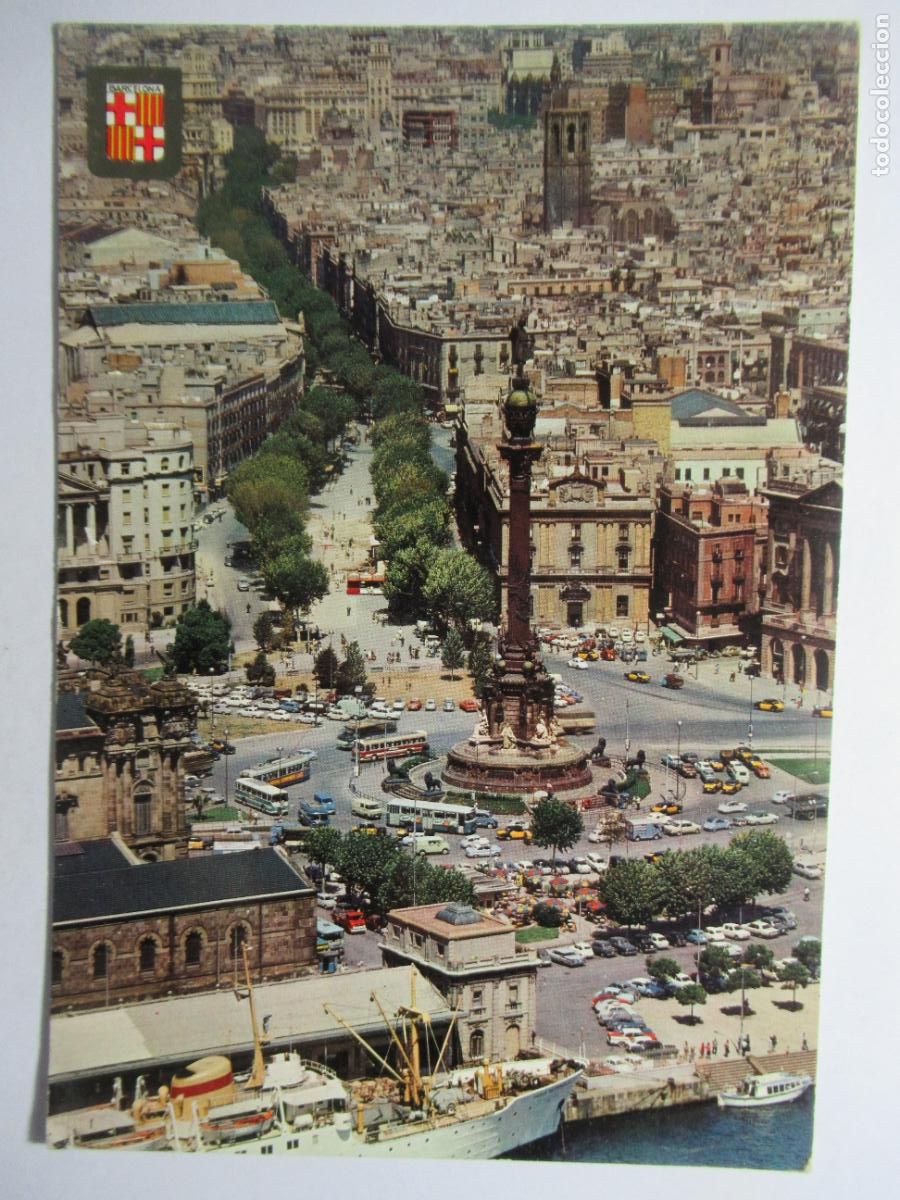 Postales: Barcelona - Monumento a Crist&oacute;bal Col&oacute;n - Foto 1