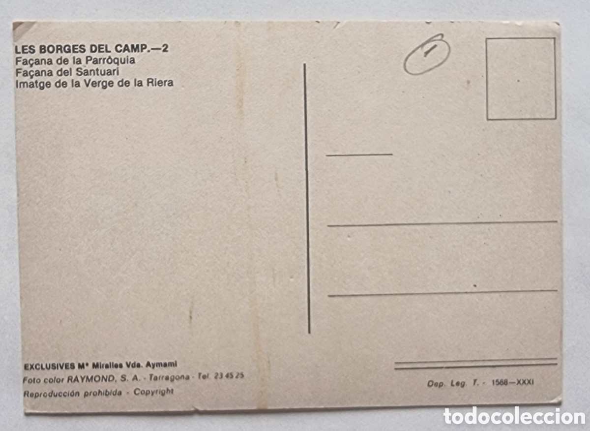 Postales: LES BORGES DEL CAMP - TARRAGONA - Foto 2