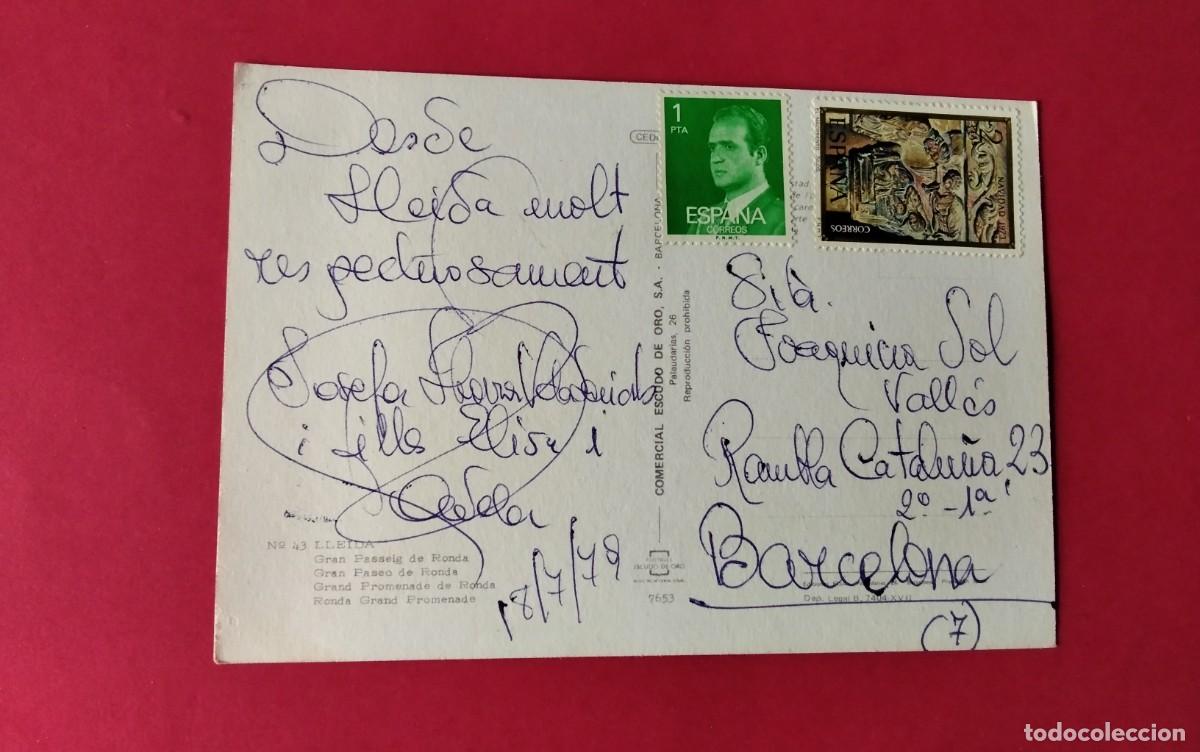 Postales: LLEIDA , POSTAL ANTIGUA 1979 - Foto 3
