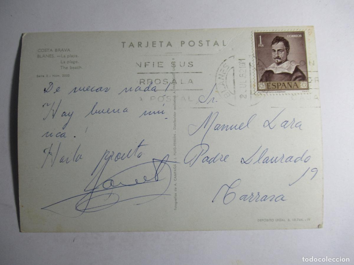 Postales: Blanes (Gerona) - Costa Brava - La Playa - Foto 2