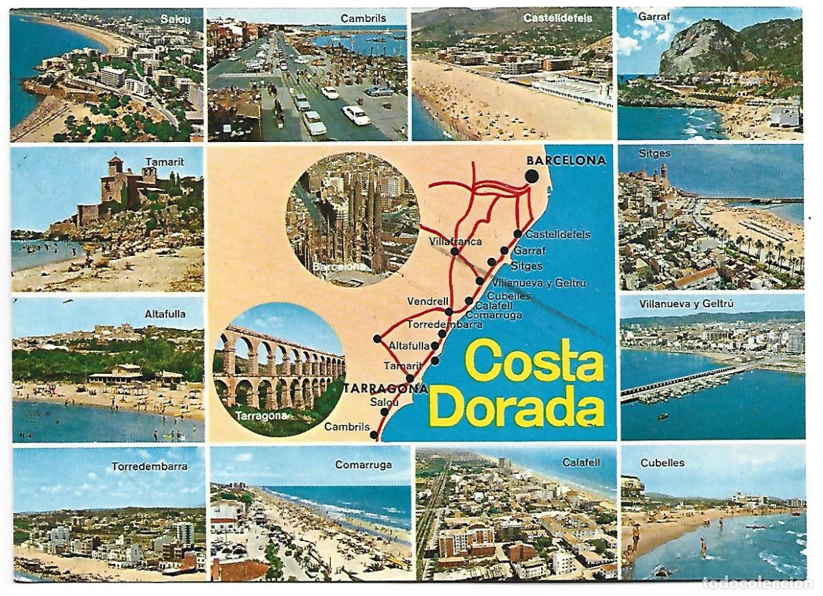 Postales: COSTA DORADA.- &rdquo; MAPA &rdquo; - Foto 1