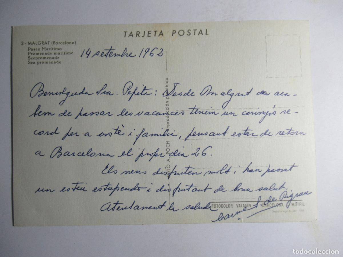 Postales: Malgrat (Barcelona) - Paseo Mar&iacute;timo - Foto 2