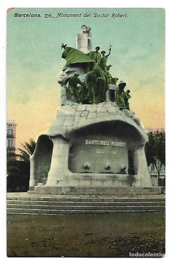 Postales: MONUMENT DEL DOCTOR ROBERT.- BARCELONA - Foto 1