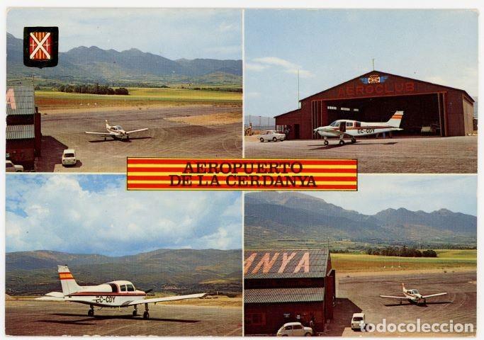 Postais: m10746 7989 Aeroport De La Cerdanya Diversos Aspectos 1974 Escudo De Oro N&ordm;9 escrita seat 850