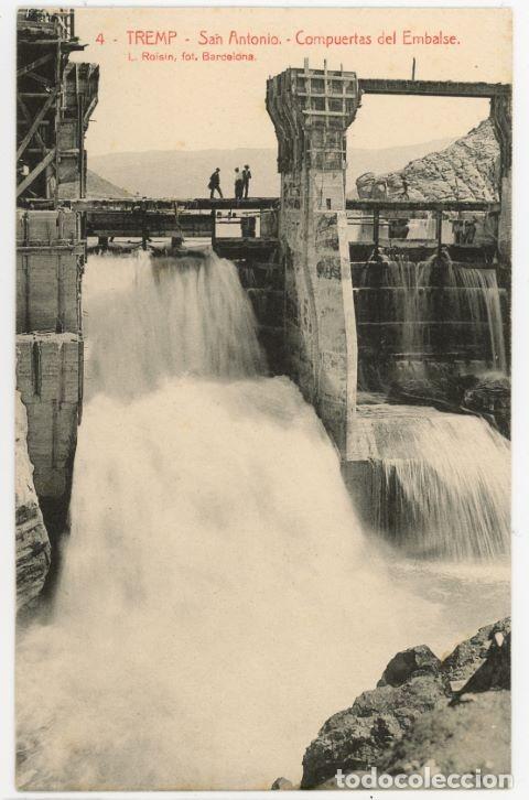 Postcards: a10262 tremp sant antoni compuertas del embalse roisin n&ordm;4 sc