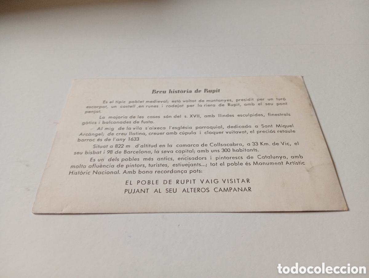 Postales: Postal Rupit, breve historia de Rupit - Foto 2